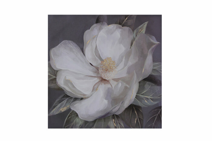 Beyaz Çiçek M:2 Tablo 80x80cm