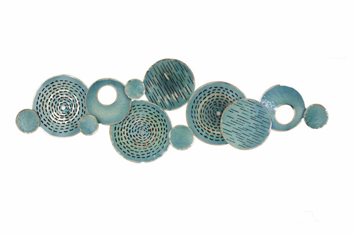 Turkuaz Metal Duvar Süsü 150x50cm