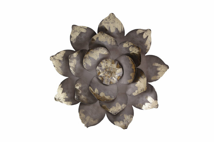 Çiçek Metal Duvar Süsü 40x40cm